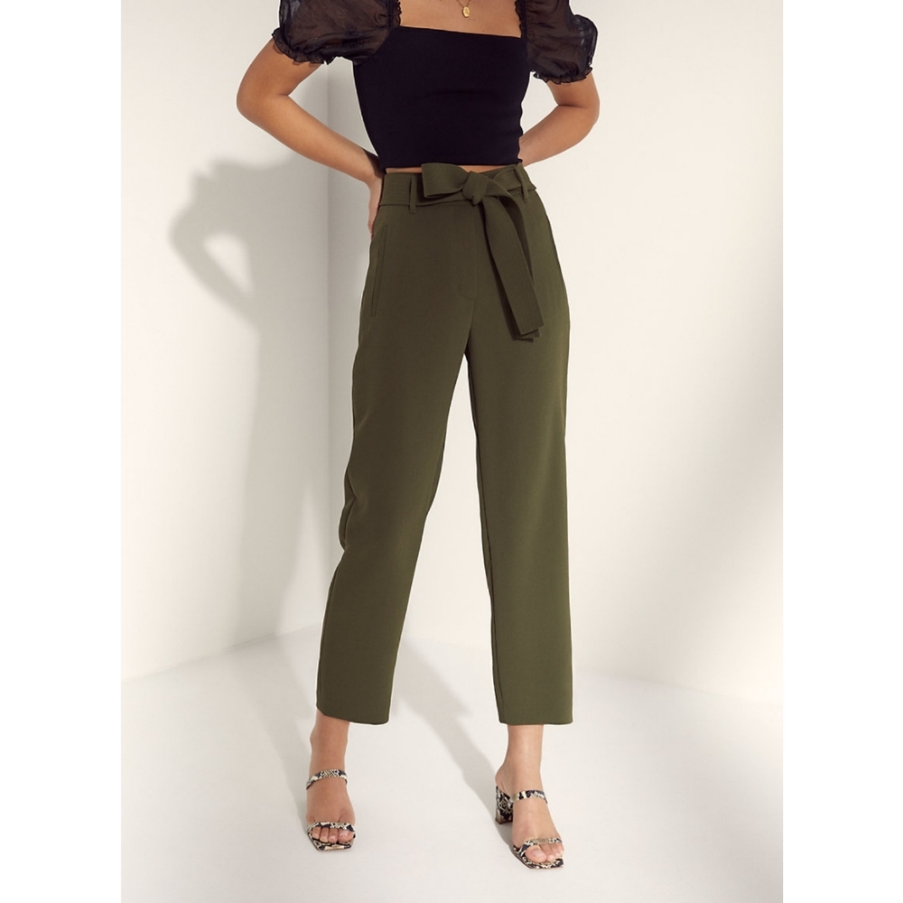 Wilfred / Aritzia High Waisted Tie Front Pant NWT